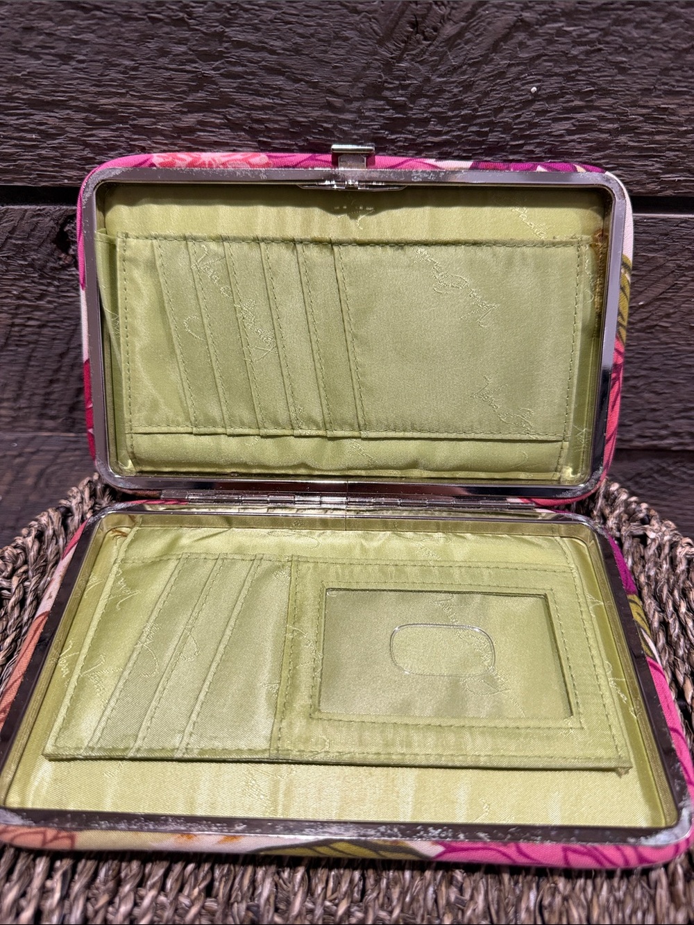 Vera Bradley Hello Dahlia Pattern Opera Wallet Style Clutch Designer Fall 2010 - Picture 6 of 16